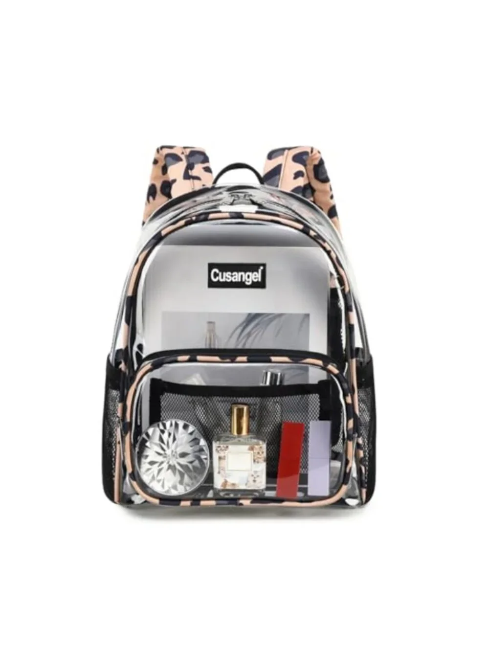 Clear Stadium Approved Backpack TPU Plastic Bookbag 12x10x6 Waterproof